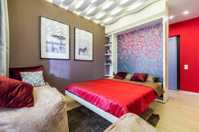 built-in bed design in the interior