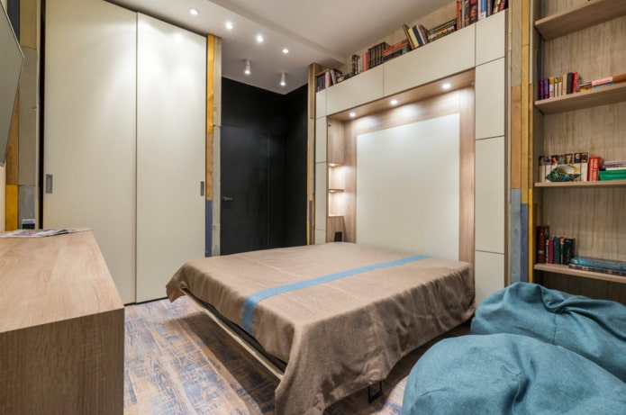 built-in bed design in the interior