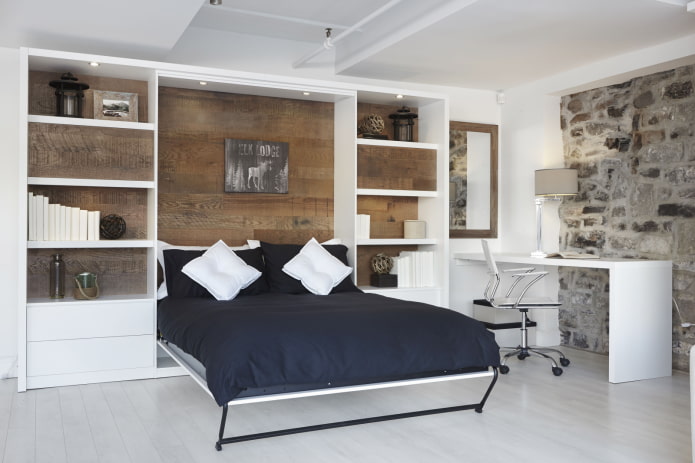 built-in bed design in the interior