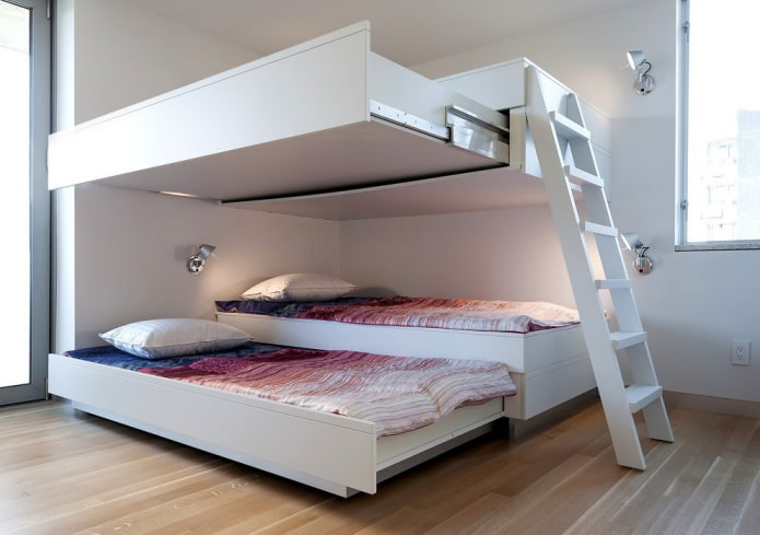 built-in bed in the children's room