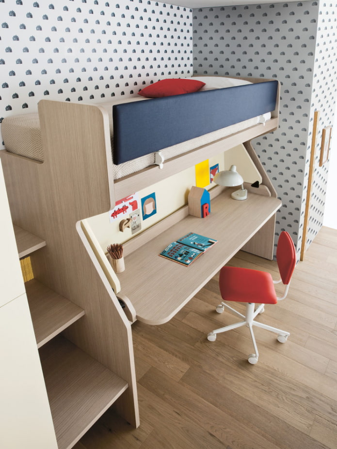 bed with table bed with table