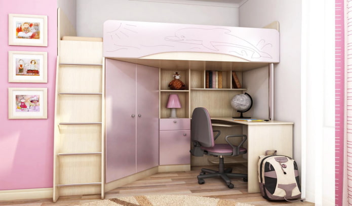 beige and lilac bed in the nursery beige and lilac bed in the nursery