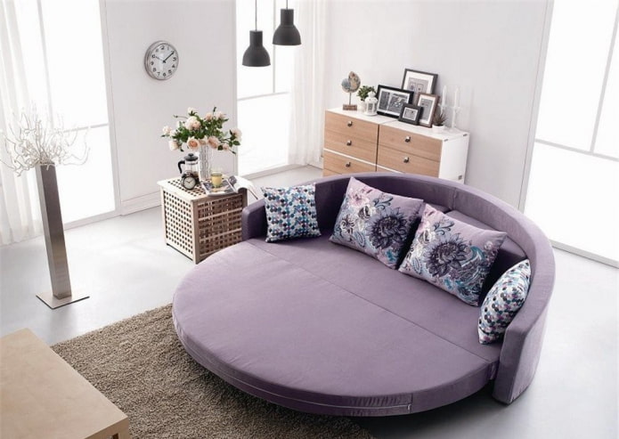 round folding sofa in the interior round folding sofa in the interior
