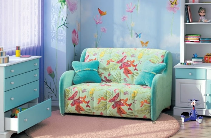 folding sofa in the children's room folding sofa in the children's room