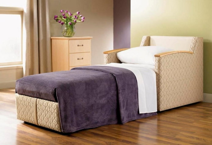 narrow folding sofa in the interior narrow folding sofa in the interior