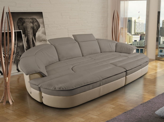 semicircular folding sofa in the interior semicircular folding sofa in the interior