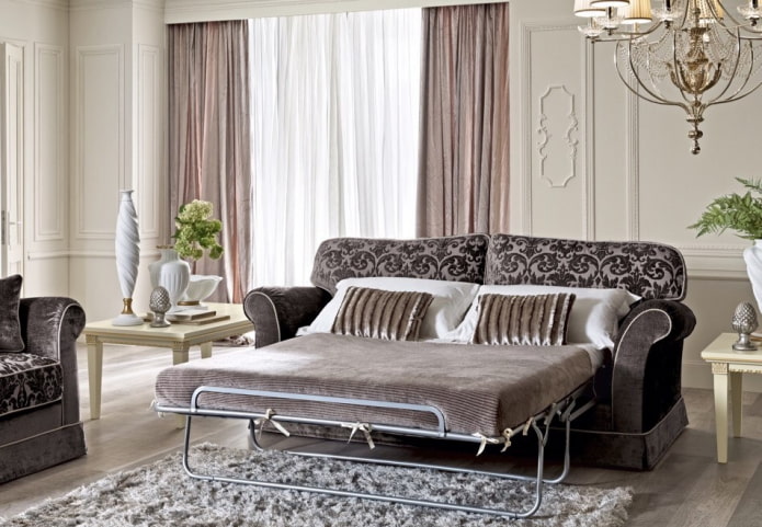 folding sofa with armrests in the interior folding sofa with armrests in the interior