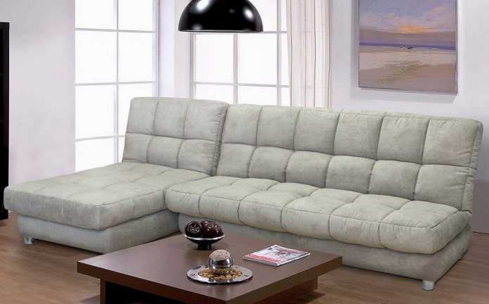 folding sofa with chaise longue in the interior folding sofa with chaise longue in the interior