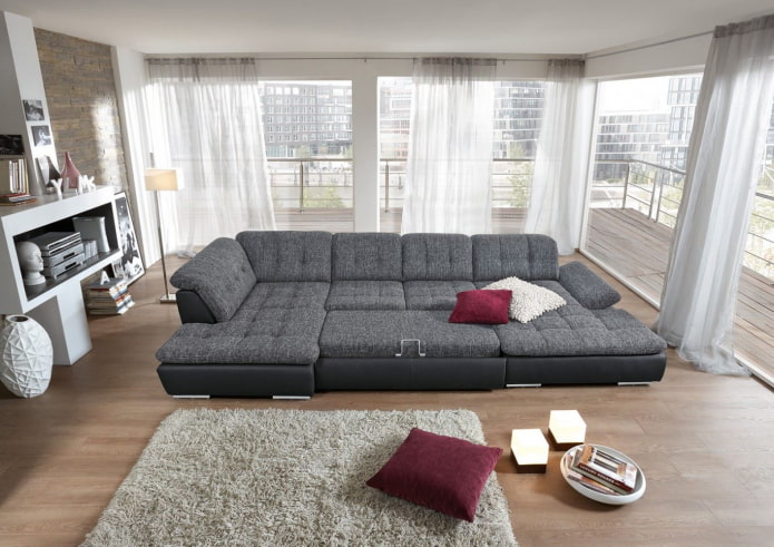 folding sofa with a soft back in the interior folding sofa with a soft back in the interior