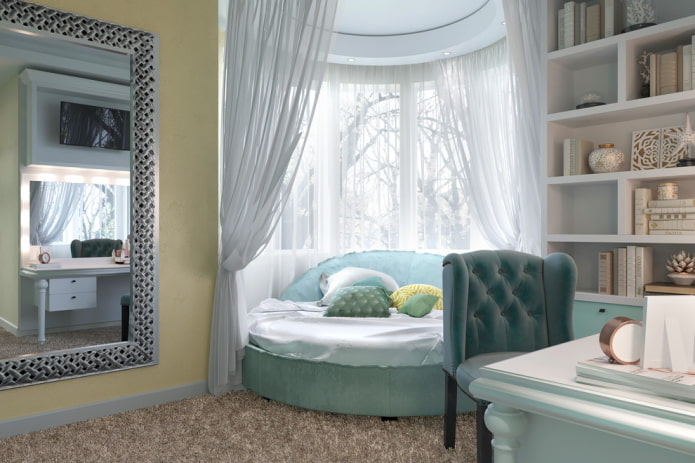 round bay window bed