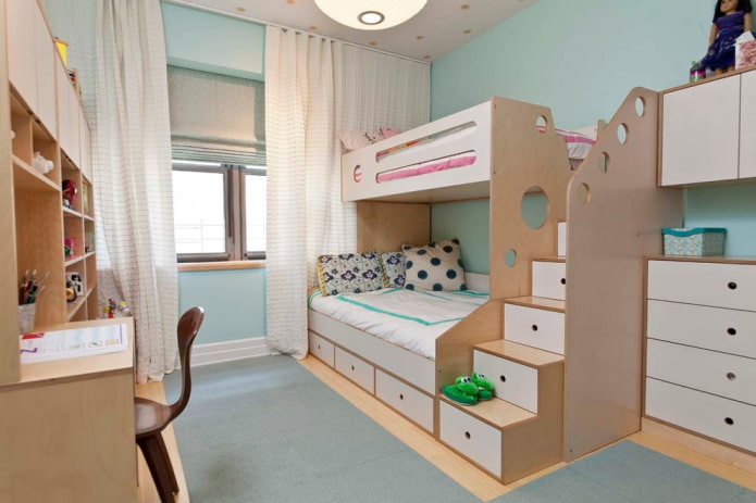 two-tier model of fiberboard in the nursery