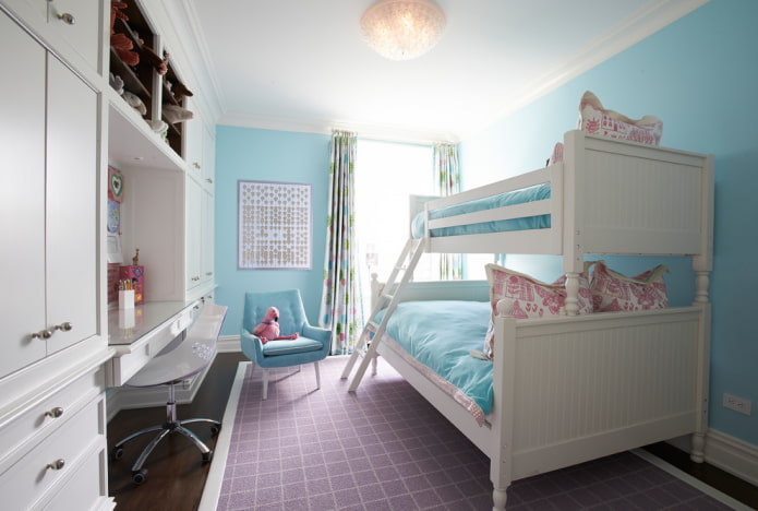 bunk model in the nursery for girls