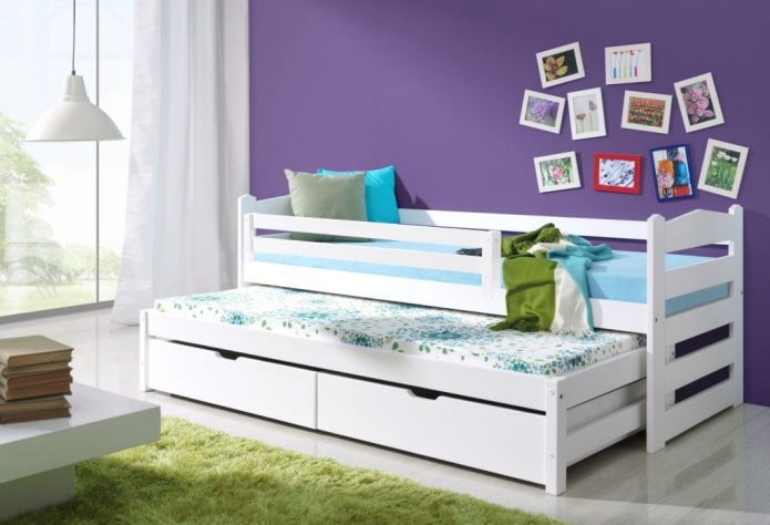 bunk low matryoshka bed in the nursery