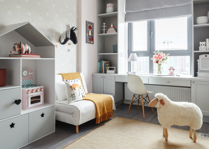 scandinavian style folding armchair