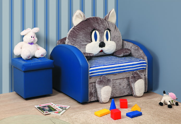 folding chair in the interior of the nursery