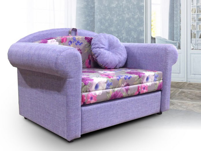 folding armchair in provence style