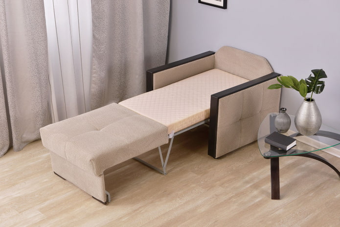 the location of the folding chair in the interior