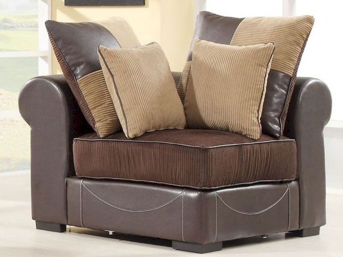 corner folding chair in the interior