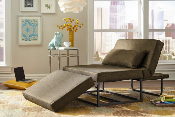 folding chair in the interior of the office