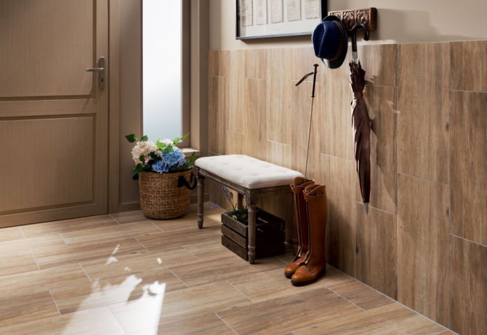 Wood effect tiles