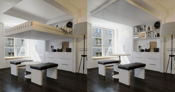 BedUp bed (rising to the ceiling) BedUp bed (rising to the ceiling)