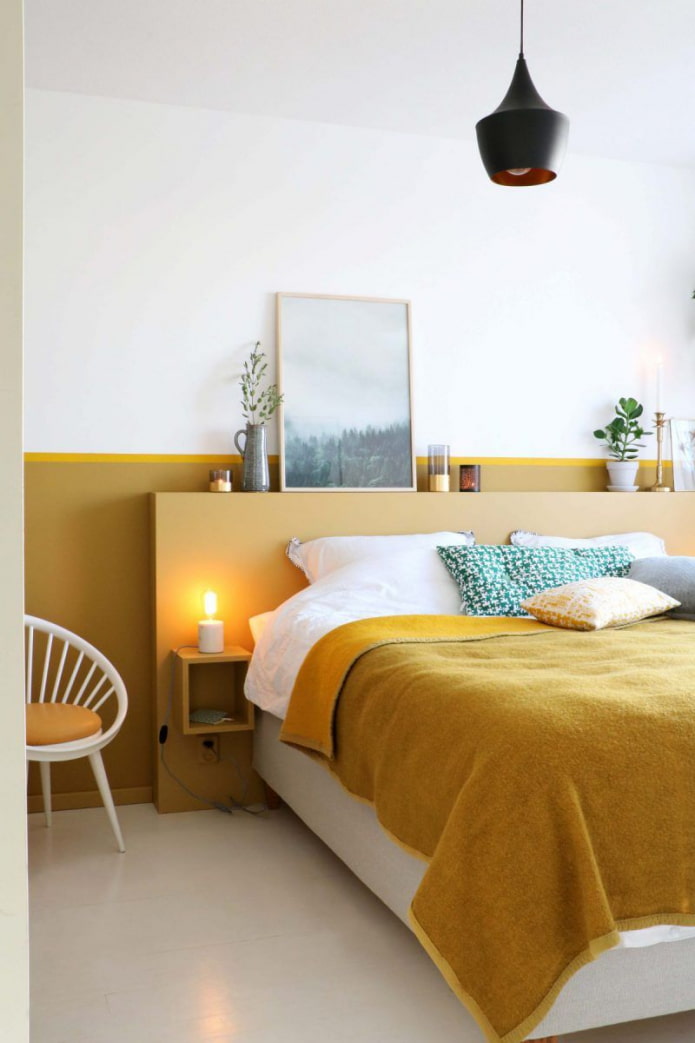 Yellow headboard Yellow headboard