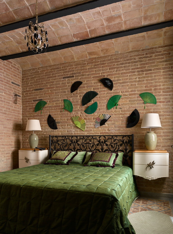 Metal headboard by the bed Metal headboard by the bed