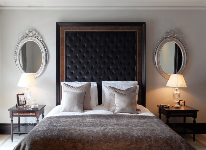 Strict black headboard Strict black headboard