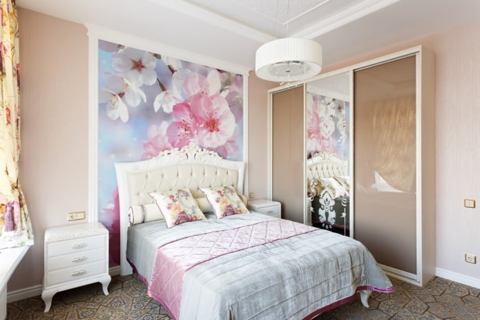 Photo wallpaper in the bedroom Photo wallpaper in the bedroom