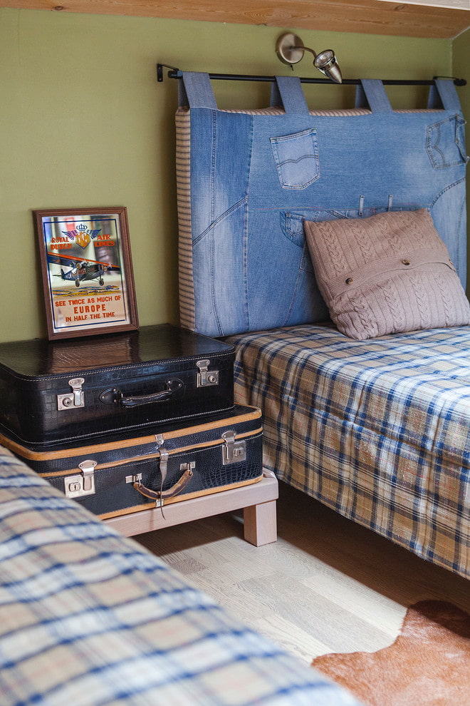 Denim headboard Denim headboard