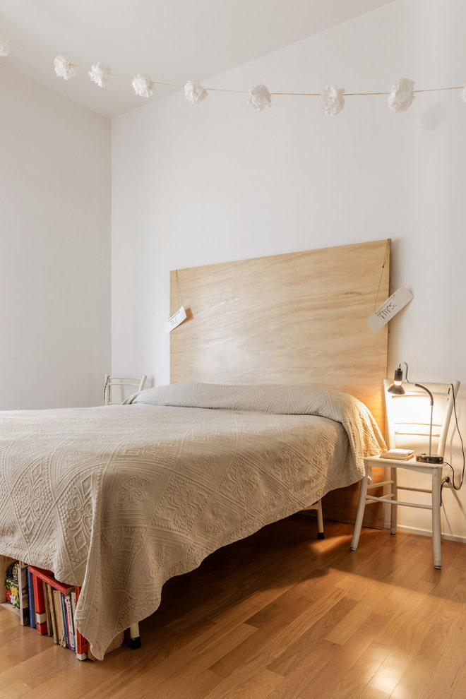 Wooden headboard Wooden headboard