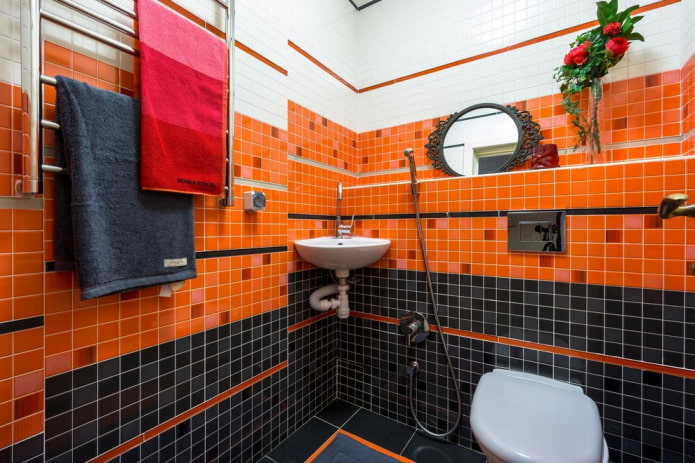 ceramic mosaic tiles in the interior