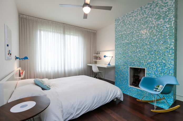 mosaic tiles in the interior of the nursery