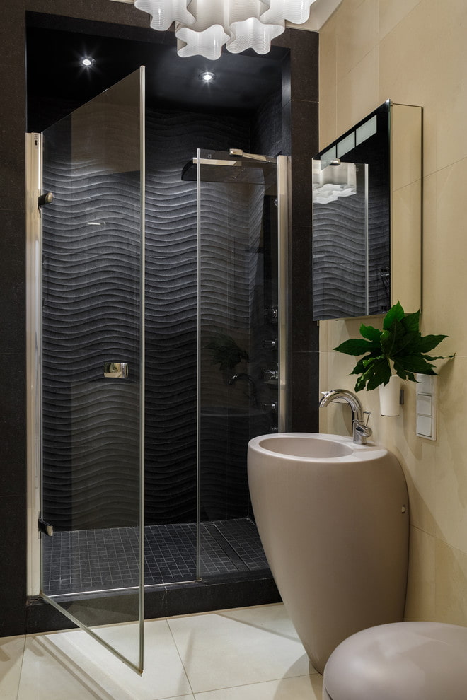 option of decorating the shower cabin with tiles option of decorating the shower cabin with tiles
