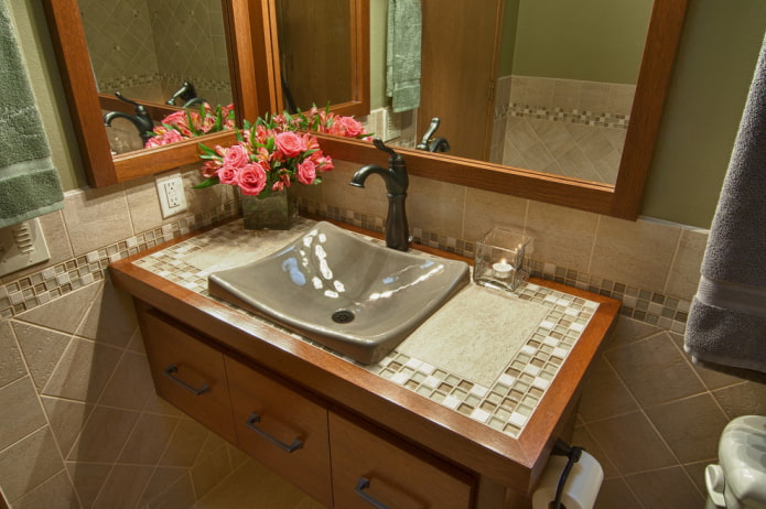 countertop design with tiled finish countertop design with tiled finish