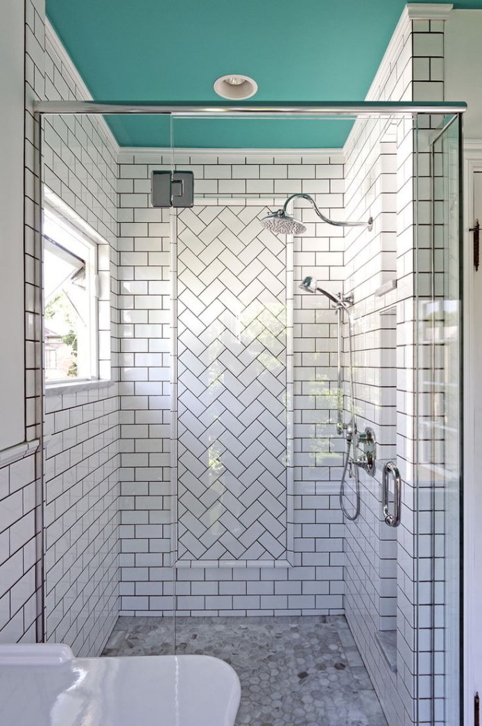 tiled bathroom walls