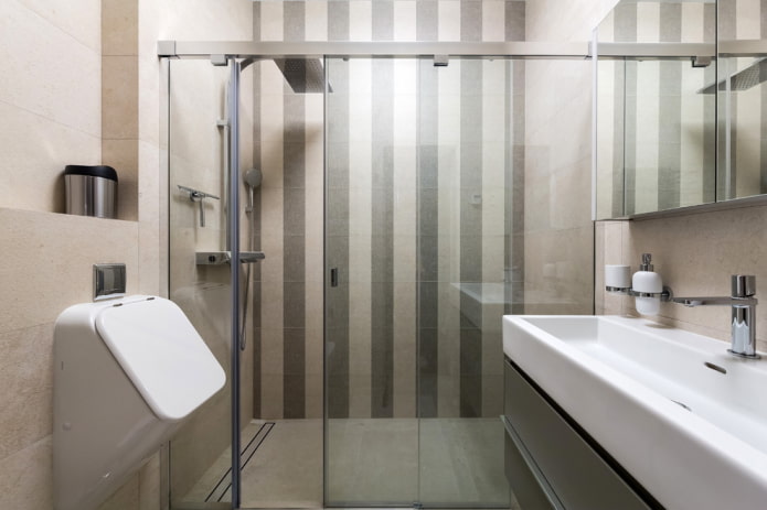 tiled bathroom walls