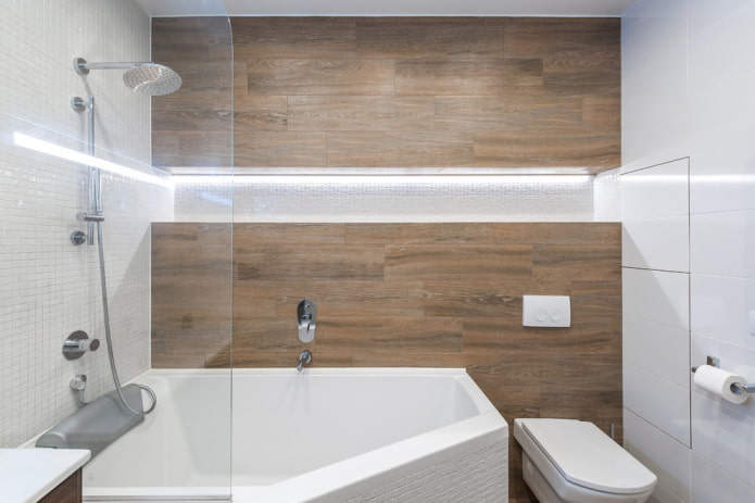 Wood effect wall tiles