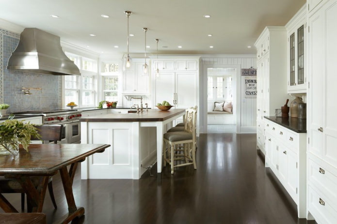 brown linoleum in the interior of the kitchen brown linoleum in the interior of the kitchen