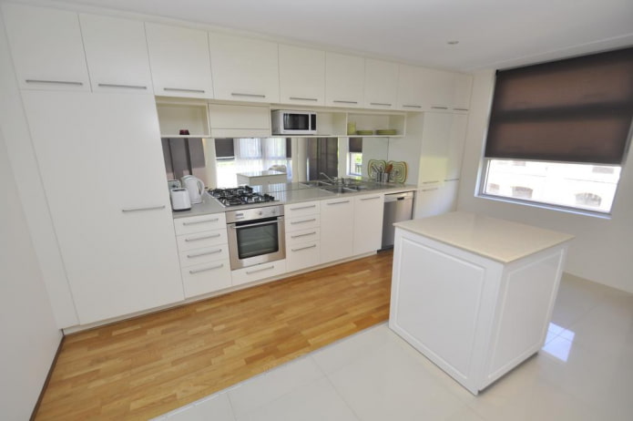 combined floor in the interior of the kitchen combined floor in the interior of the kitchen