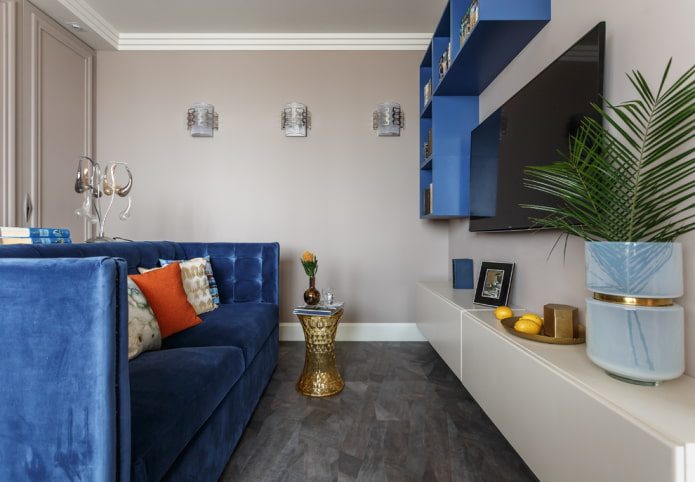 linoleum on the floor in the interior of the living room linoleum on the floor in the interior of the living room