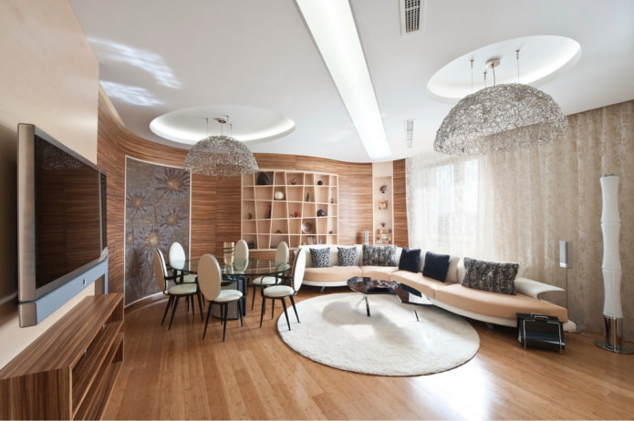 linoleum on the floor in the interior of the living room linoleum on the floor in the interior of the living room