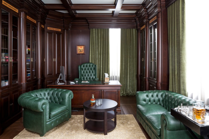 green sofa in the interior of the office green sofa in the interior of the office