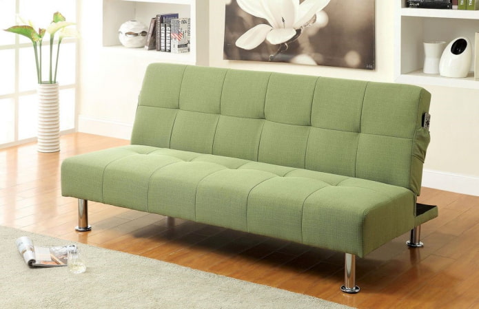 folding sofa in green in the interior folding sofa in green in the interior