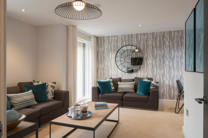 combination of brown with turquoise