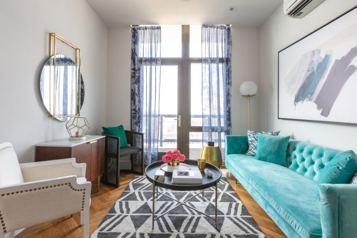 sofa color cyan in the interior sofa color cyan in the interior