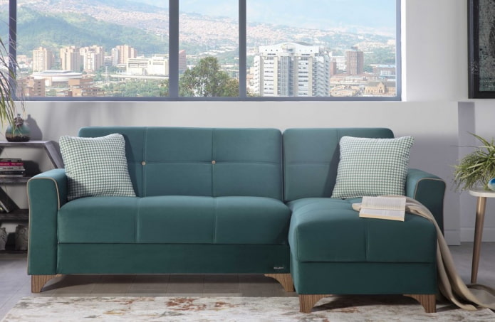 dark turquoise sofa in the interior dark turquoise sofa in the interior