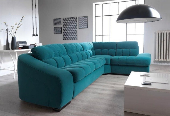 turquoise sofa in the living room interior turquoise sofa in the living room interior