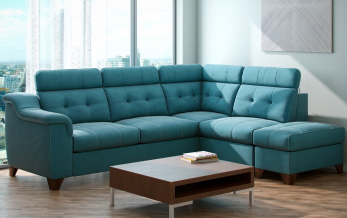turquoise corner sofa in the interior turquoise corner sofa in the interior