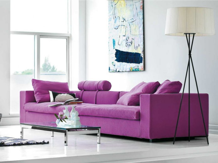 purple sofa